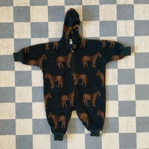 Vintage Horse Baby Bunting